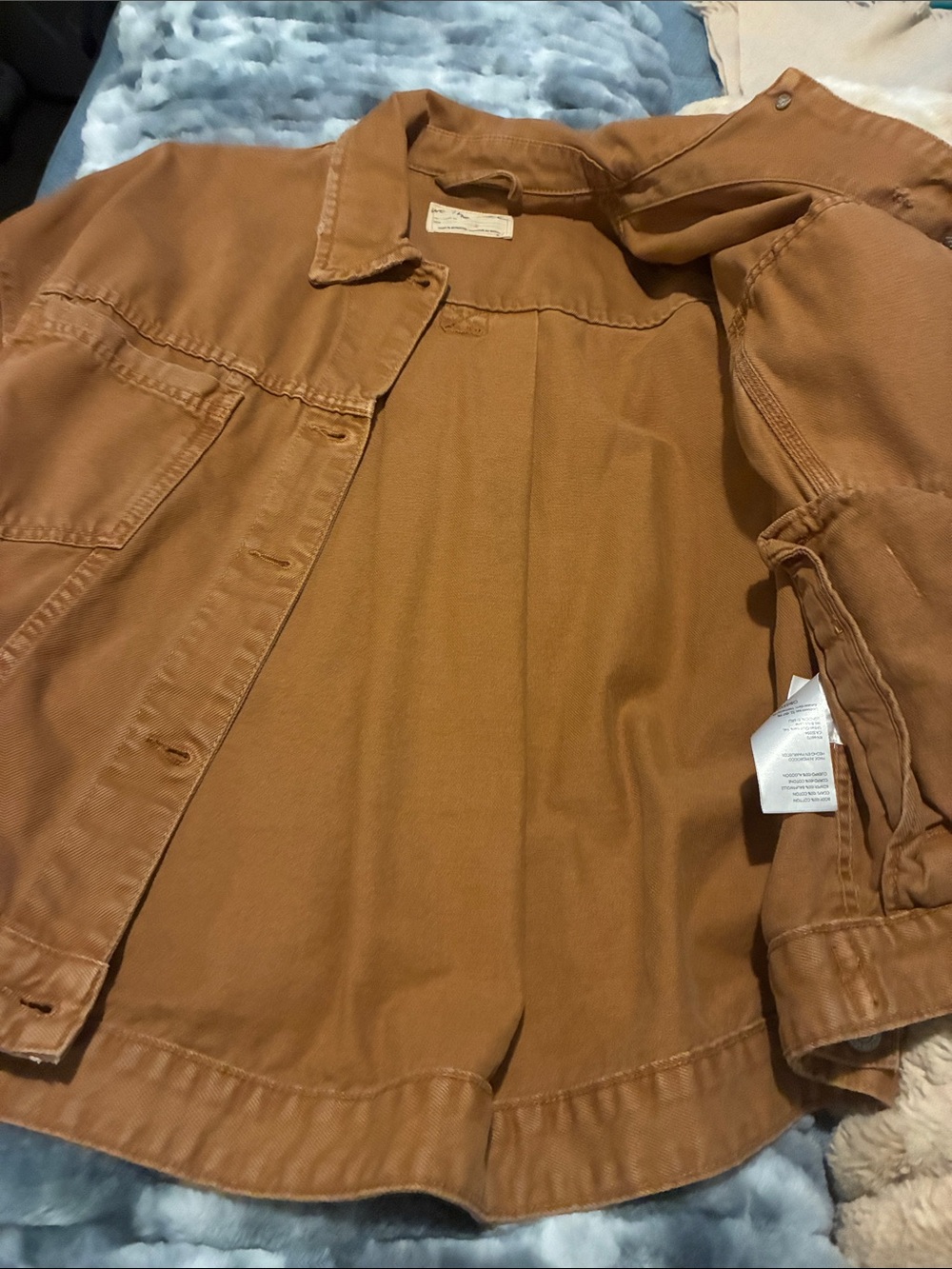 Free People Rust-Tan Jean Jacket - Picture 4 of 7
